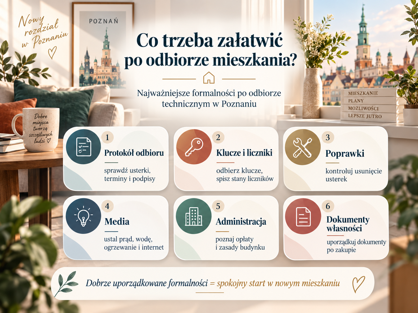 Teczka formalności po odbiorze technicznym mieszkania
